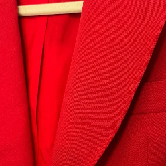 Oscar de la Renta Vintage Red Blazer - Picture 6 of 9